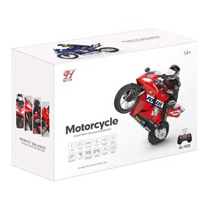 موتور سیکلت کنترلی شارژی تک چرخ زن مدل LIZHOUMIL RC Motorcycle- اسباب بازی